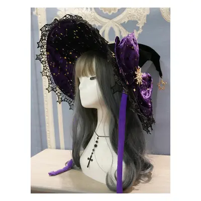 Chapeau gothique Lolita Rose Nœuds Volants Accessoire Dentelle Polyester Accessoires Lolita