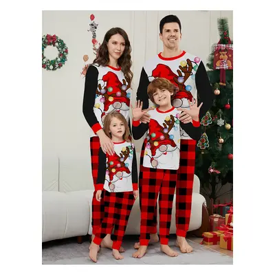 Pyjama de Noël assorti pour la famille Pyjama familial du Père Noël