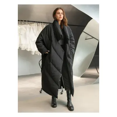 Doudoune Long Oversize En Duvet De Canard En Coupe Ample Manteau Femme