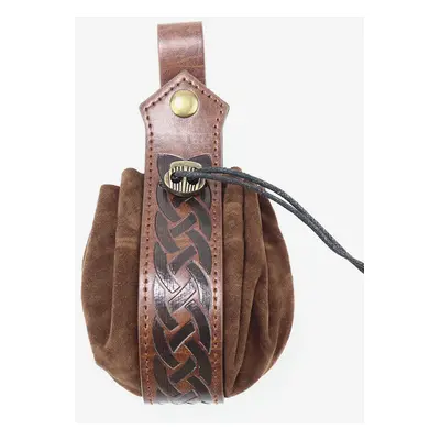 Sac banane pour homme avec œillets et accessoires pour costume Steampunk marron café