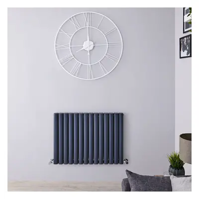 Radiateur Aluminium Design Anthracite - 60 x 83cm - 1609 Watts - Vitality Air