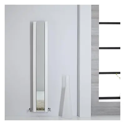 Radiateur Vertical Miroir Design Acier Blanc Sloane 160x26.5cm 789W