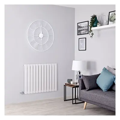 Radiateur Électrique Design Horizontal - Blanc - 63.5 x 84cm - Delta