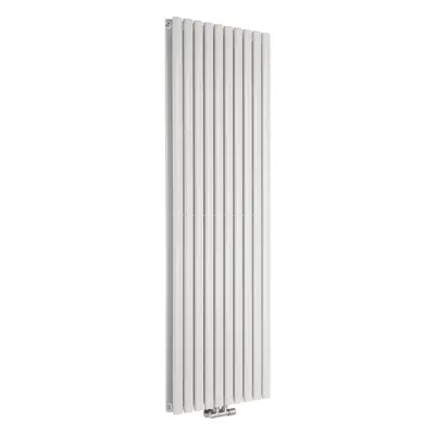 Radiateur design vertical –  Raccordement central – Chauffage - 160 cm x 23,6 cm – Blanc – Doubl