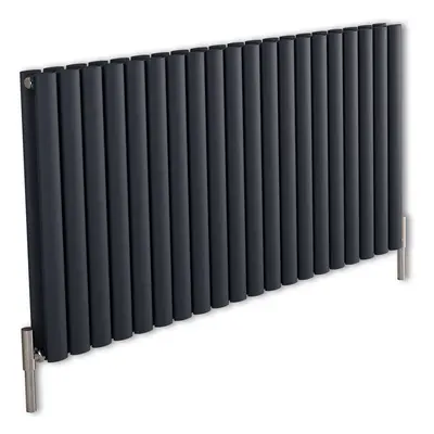 Radiateur Aluminium Eau Chaude - 60 x 41 cm - Horizontal - Anthracite - Hudson Reed Vitality