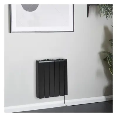 Radiateur inertie sèche - 1500W - Électrique - Horizontal - Noir - Ecoso x Hudson Reed