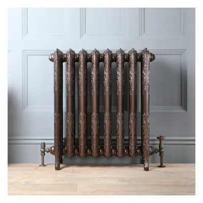 Radiateur fonte fleuri – Cuivre antique – 76,8 cm x 27,2 cm  – Charlotte