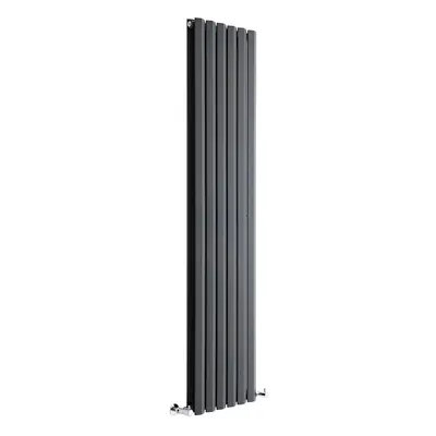 Radiateur Chauffage Central Anthracite Salisbury 178x42cm 1618 Watts