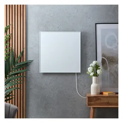 Radiateur infrarouge - Panneau intelligent avec cadre - Blanc - 350W - 59,5 x 59,5 cm - Hudson R