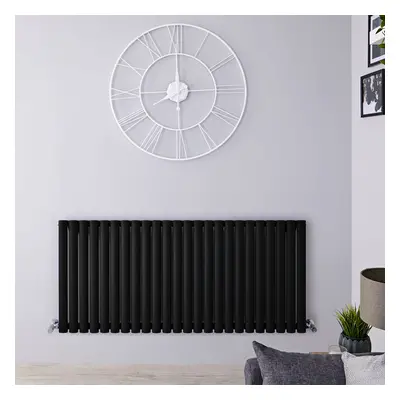 Radiateur Noir Mat - Chauffage Central - 63,5 x 141 cm - 1400 Watts