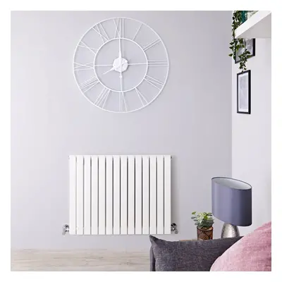 Radiateur Horizontal Chauffage Central Acier Blanc 63.5x83.4cm 842 W