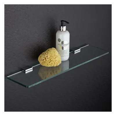 Tablette Salle de Bain Verre Zinc Chromé Design Moderne Pose Murale