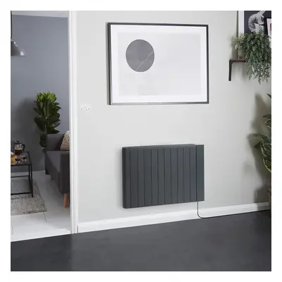 Radiateur électrique intelligent - Énergie sèche - 1800W - Sur prise - Anthracite - Hudson Reed