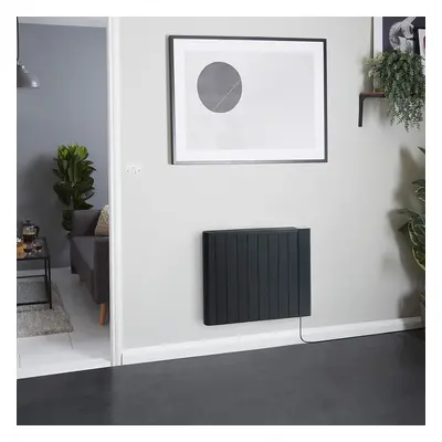 Radiateur électrique intelligent - Énergie sèche - 1500W - Sur prise - Noir - Hudson Reed