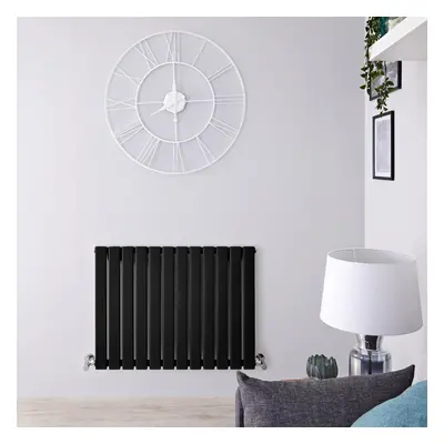 Radiateur Horizontal Design Noir Mat - 63,5 x 84cm - 751 Watts - Eau Chaude