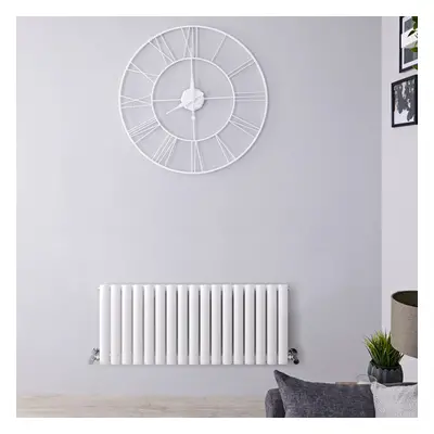 Radiateur Horizontal Design Vitality Acier Blanc 40 x 100cm 770 Watts