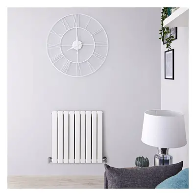 Radiateur Horizontal Chauffage Central Acier Blanc 63.5x63cm 860 Watt