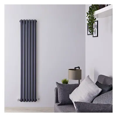 Radiateur Design Vertical Saffré 150 x 38.3cm Anthracite 1671 Watts