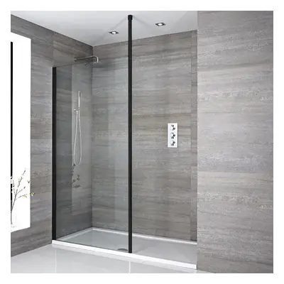 Douche italienne moderne avec receveur de douche – 110 cm x 70 cm - Nox