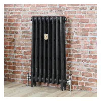 Radiateur fonte – 3 rangs – Graphite antique – H 76 cm x l. 26,3 cm x P 10,1 cm  – Mercury