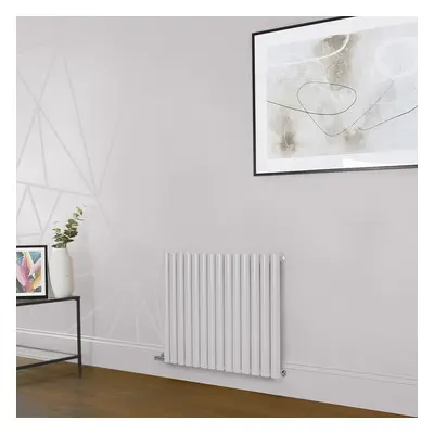 Radiateur électrique design horizontal - Rose (Rose Petal Pink) - Panneau simple - 63,5 cm x 41,