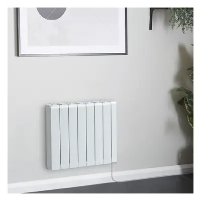 Radiateur inertie sèche - 2000W - Électrique - Horizontal - Blanc - Ecoso x Hudson Reed