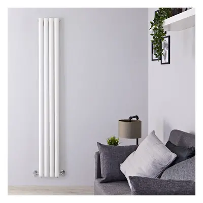 Radiateur Raccordement Central Kanga Acier Blanc 178x23.6cm 595 Watts