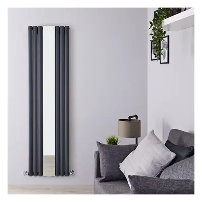 Radiateur Miroir Vertical Acier Anthracite - 180cm x 49.9cm - 1613 Watts