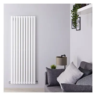 Radiateur Vertical Chauffage Central Moderne 160x59cm Acier Blanc