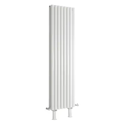 Radiateur vertical design – Blanc – Avec pieds – 160 cm x 35,4 cm - 1 rang - Vitality