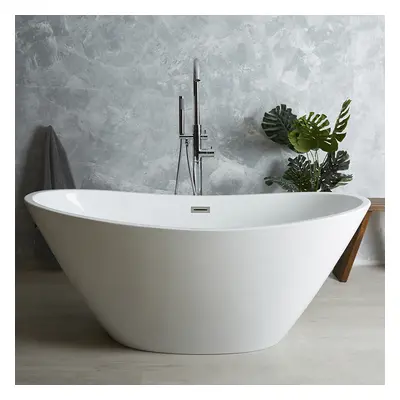 Baignoire îlot - 170 cm x 75 cm - Design double dos moderne - Hudson Reed