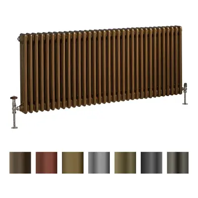 Radiateur Horizontal Style Fonte – Triple Rang – Finition Métallisée - Hudson Reed Windsor - Bro