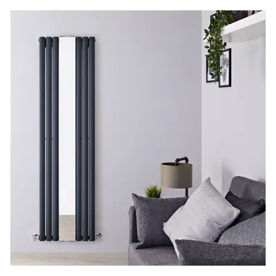 Radiateur Miroir Vertical Acier Anthracite 180cm x 49.9cm 1030 Watts