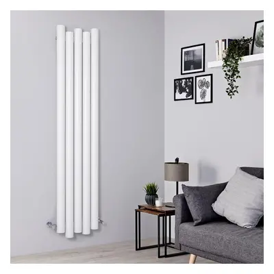 Radiateur Aluminium Étroit - Design Décoratif Blanc - 1000W - Hudson Reed