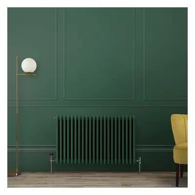 Radiateur horizontal style fonte - 60 cm x  42,5 cm - Vert (Pine Green) - Triple rang - Windsor