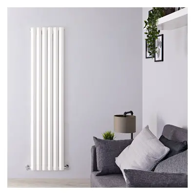 Radiateur design vertical - Blanc - 178 cm x 28 cm - 1 rang - Salisbury