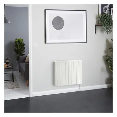 Radiateur électrique intelligent - Énergie sèche - 1500W - Sur prise - Blanc - Hudson Reed