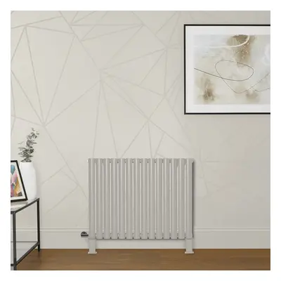 Radiateur électrique design horizontal - Blanc (Pearl White) – 63,5 cm x 41,3 cm  – Sans thermos