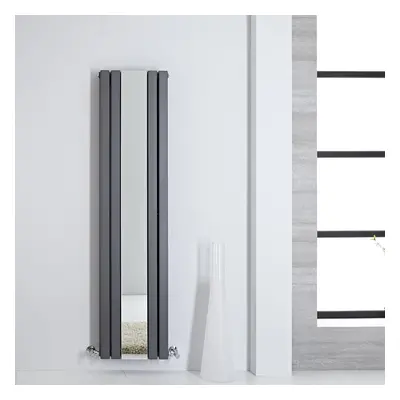 Radiateur Vertical Miroir Anthracite Sloane 160 x 38.5cm 1212 Watts