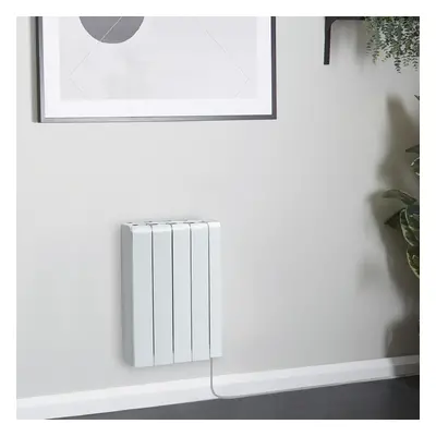 Radiateur inertie sèche - 1000W - Électrique - Horizontal - Blanc - Ecoso x Hudson Reed