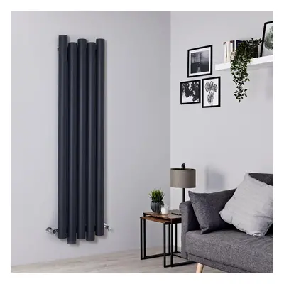 Radiateur Aluminium Design Vertical – Anthracite – 160 x 39 cm - Laeto