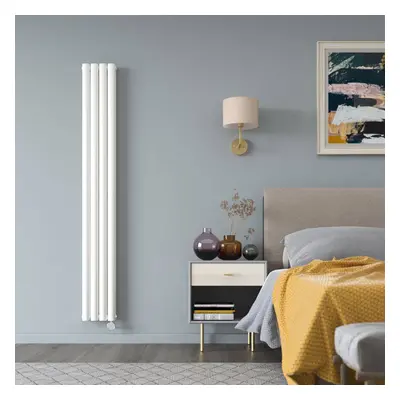 Radiateur électrique vertical - Inertie Fluide - Chauffage Design Connecté WiFi - Thermostat - B