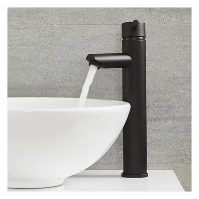 Mitigeur Haut pour Lavabo Noir Matt- Design Contemporain - Hudson Reed Nox