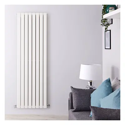 Radiateur Vertical Chauffage Central - Design Acier Blanc - 160 x 56cm