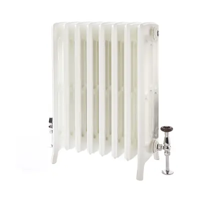 Radiateur fonte – Blanc porcelaine – 4 rangs – H 76 cm x l. 27,1 cm x P 17,5 cm – Isabel