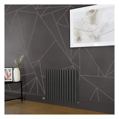 Radiateur électrique design horizontal - Gris (Carbon Grey) - Panneau simple - 63,5 cm x 41,3 cm