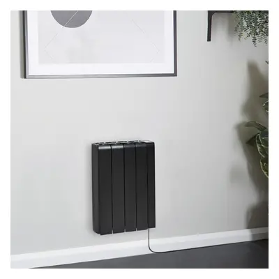 Radiateur inertie sèche - 1000W - Électrique - Horizontal - Noir - Ecoso x Hudson Reed