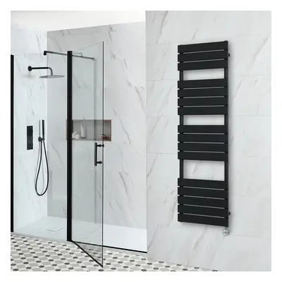 Sèche-Serviettes Électrique Plat – Design Moderne Noir – 150 x 45 cm – Lustro