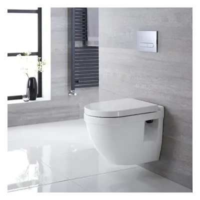 WC Suspendu Belstone Cuvette Toilette Céramique Blanche Design Moderne