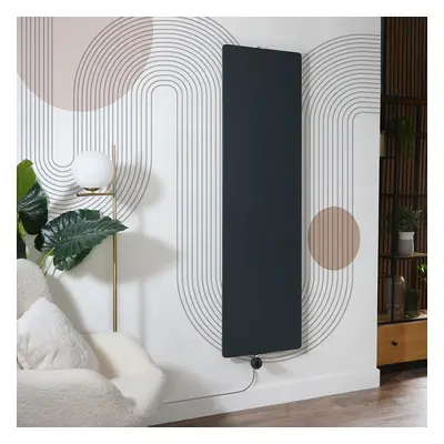 Radiateur Électrique Plat - Design Vertical Anthracite Fin - 180 x 50 cm - 800W - Wi-Fi sur pris